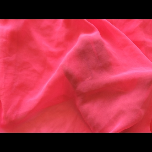 HOT PINK SHEER BACK TANK TOP MEDIUM - Picture 6 of 6